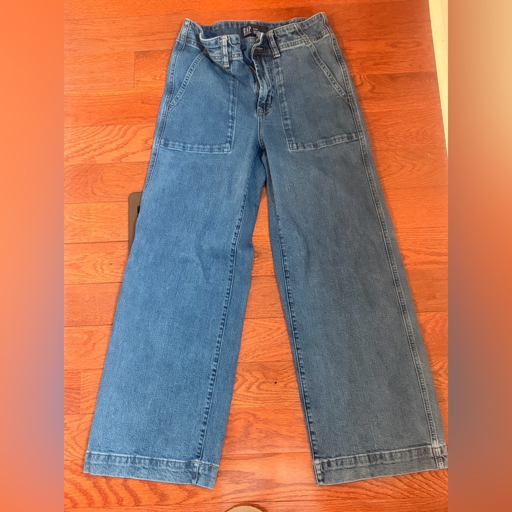 GAP Wide Leg Crop Denim Jeans